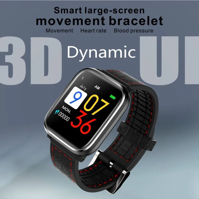 

Q58 Smart Wristband Color Screen Ui With Measuring Pressure Pulse Meter Watch Support Pedometer Sleep Monitor Sport Braceletband