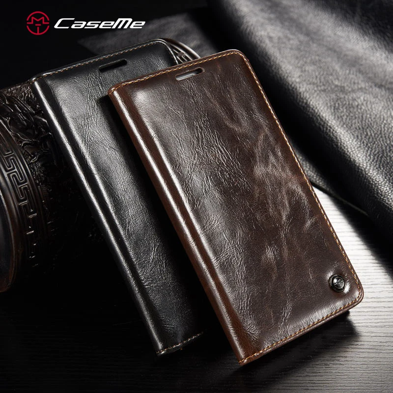 

CaseMe Luxury Retro PU Leather Card Slot Stand Wallet Phone Cases Cover Back For Samsung A3 A310 A320 A5 A510 A520 A7 A710 A720