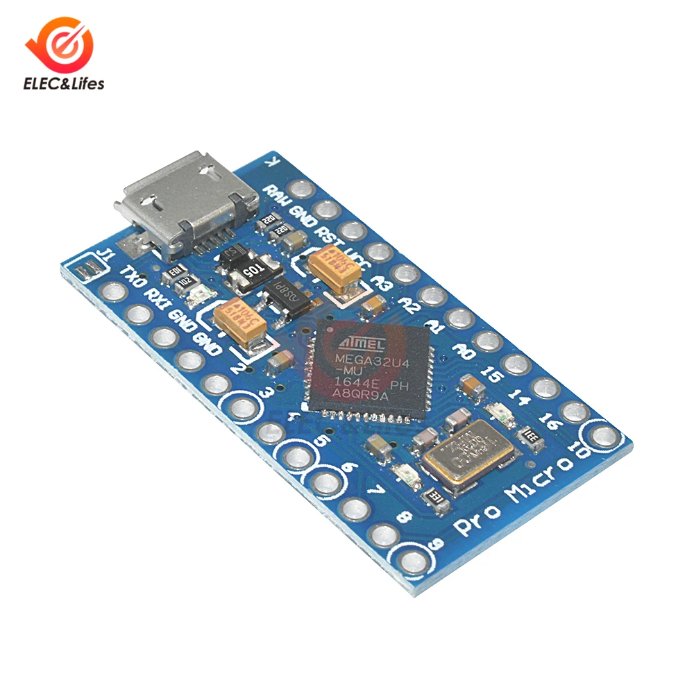 Pro Micro ATmega32U4 3,3/5 V 8/16 МГц заменить ATmega328 для Arduino Pro Mini с 2 Row штыревые для Leonardo Mini Usb Интерфейс