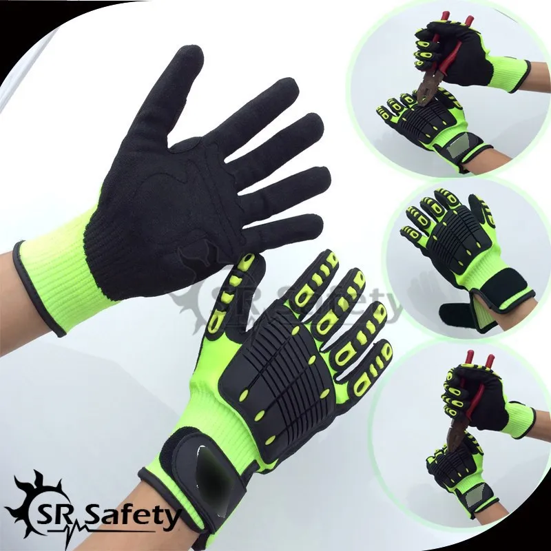 SRSafety 6 Pairs Anti Vibration Working Gloves Vibration and Shock