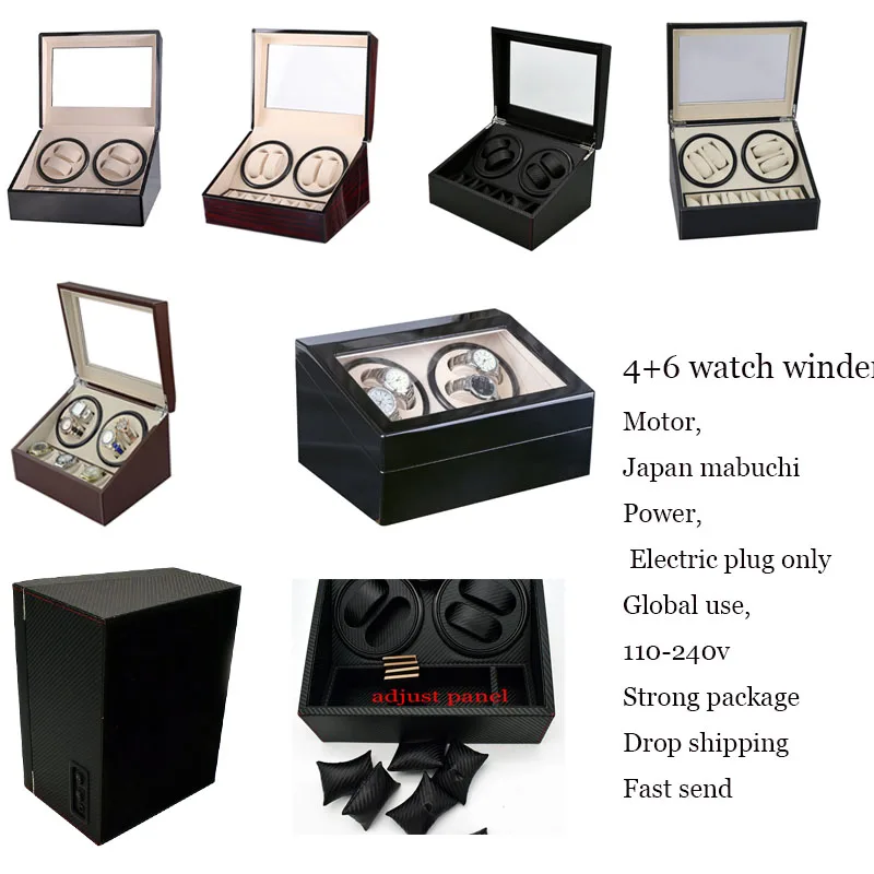 Automatic Mechanism Watch Winders gratis verzending EU brand watches France Spain style watch display motor case orgnizer holder Automatic Mechanism Watch Winders gratis verzending EU brand watches France Spain style watch display motor case orgnizer holder