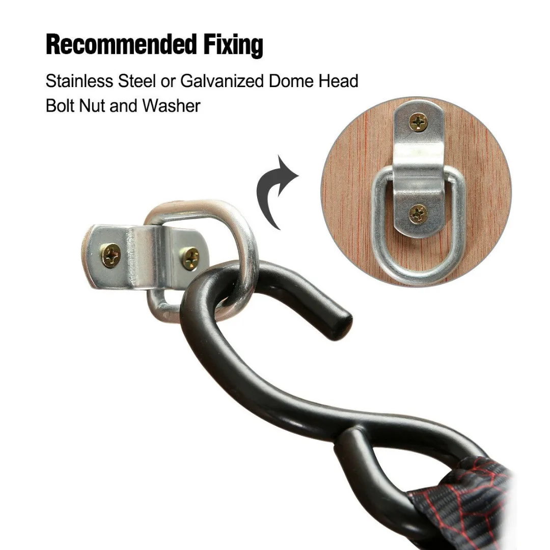 10 قطعة معدنية جلد عصابة التيلة المربط التعادل أسفل المقطورات ل عربات الشاحنات الخيول قارب الحبال 4.5x3.2x0.5 سنتيمتر حلقة 5.5x2 سنتيمتر المربط