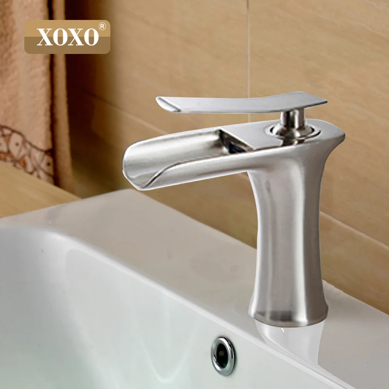 XOXO Водопад Медь ванная комната тщеславие для умывальника смеситель хром бассейна современная мода стиль 83008 Вт - Цвет: 83008S