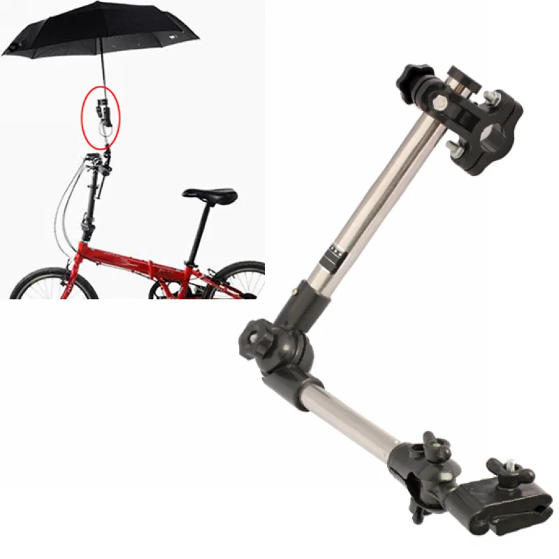 AdjustableUmbrella Stands Holder Connector Stainless Steel Bicycle Motorcycle Umbrella Holding Stick Baby Stroller