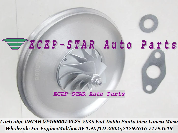 Turbo Cartridge CHRA VL25 VL35 RHF4H VF400007 71793616 71793619 FIAT Doblo Punto 2 Idea Lancia Musa 1.9L JTD Multijet 8V 2003-  (5)