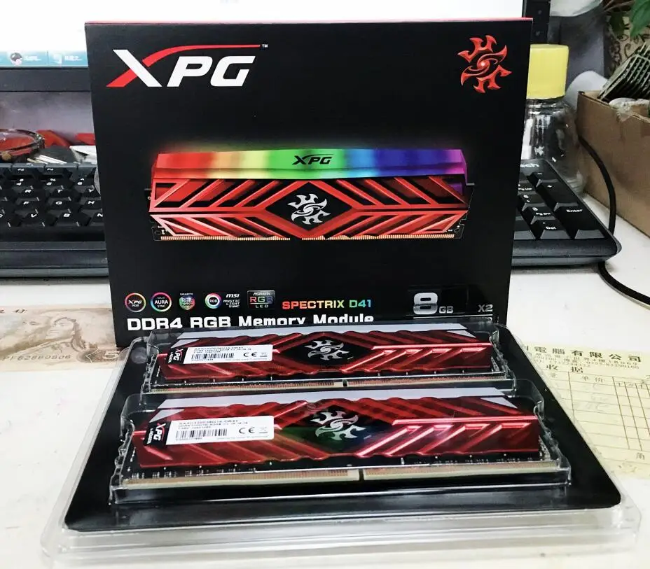 ADATA XPG D41 настольный компьютер Память ram Memoria модуль 8GB16GB 2X8GB DDR4 PC4 3200Mhz 3000MHZ 2666MHZ 2666MHZ DIMM 3000 3600 Mhz