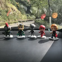 Мультяшные пластиковые Мстители, Железный человек, Бэтмен, Супермен, автомобильные принадлежности, Лига справедливости, рейтеон, Человек-паук, автомобильные аксессуары для интерьера