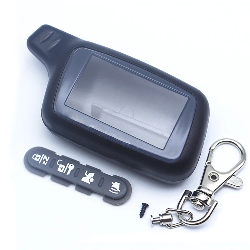 

Russia X3 X5 Case Keychain for Two way car alarm system TOMAHAWK X5 X3 LCD remote control Key Fob Chain Keychain Auto alarm