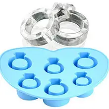 Новое модное кольцо с бриллиантом силиконовая форма для льда формы для выпечки мороженое формы крема формы инструменты для приготовления пищи высокое качество