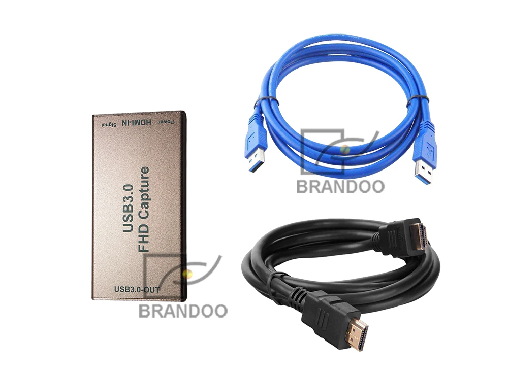 

BRANDOO 1080P HDMI to USB 3.0 Driver Video Audio Capture Dongle Capture Card design for Live broadcast