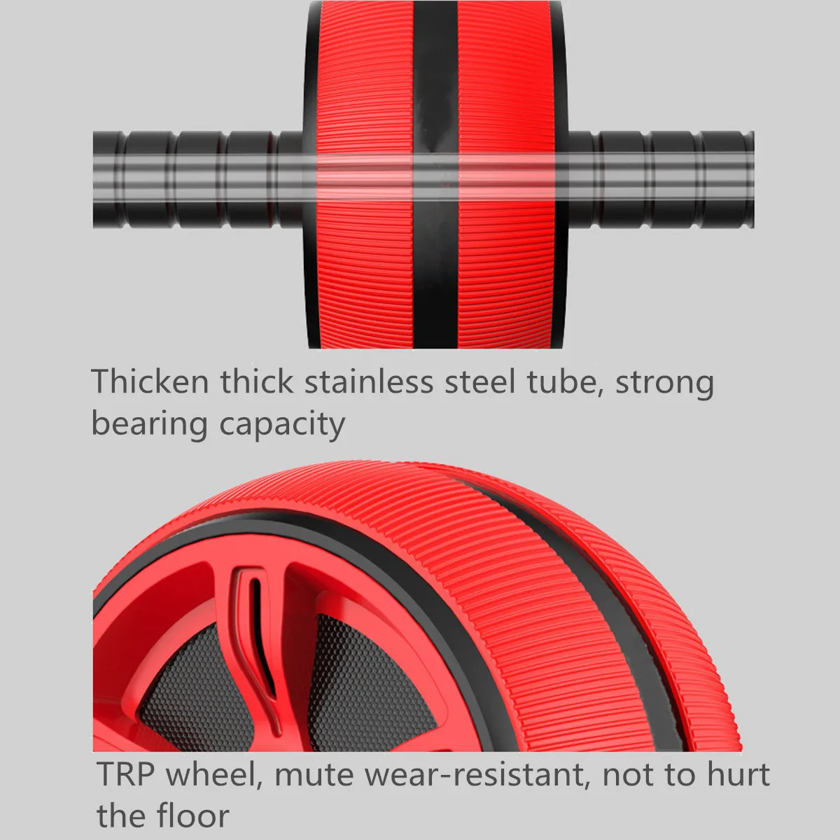 Большой Тихий TPR брюшного колеса ролик тренажер оборудования для фитнеса тренажерный зал домашние упражнения Бодибилдинг Ab ролик