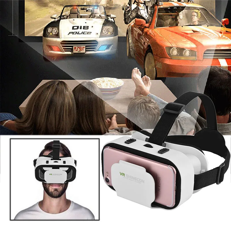 VR SHINECON 3D Virtual Reality Glasses Movies Games for 4.0 6.0 inch