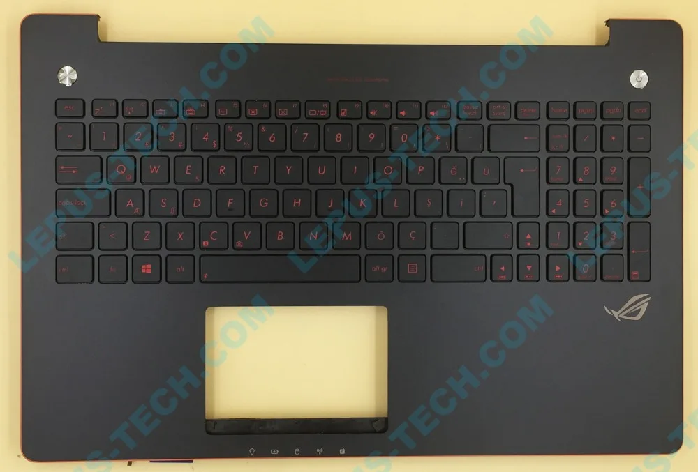 

Turkish TR TU backlight keyboard for ASUS G550 G550JK N550 with palmrest top case black backlit