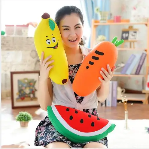 

WYZHY Foam Particles Fruit Pillow U-Pillow Two-in-One Plush Toy Home Office Creative Cushion Neck Pillow 40CM