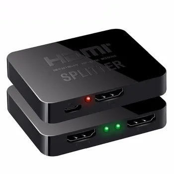 

1080P 3D Mini 2 Port HDMI Splitter Switcher 1x2 1 in 2 out HDMI Distributor Splitter For HDTV PS3 XBOX