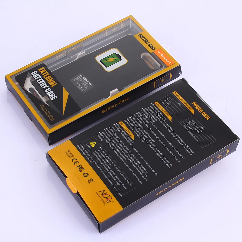 6800mAh Внешняя батарея резервного зарядного устройства чехол для смартфона Xiaomi Note