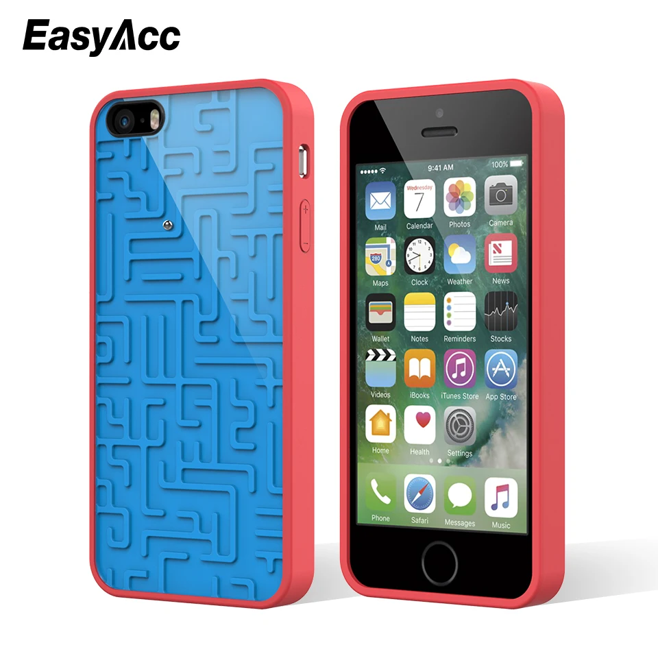 

3D Intellectual Phone Case For iPhone 5 5S SE Creative Relax Funny Silicone maze Map case For iPhone 5 5S SE Fandas Coque Cases