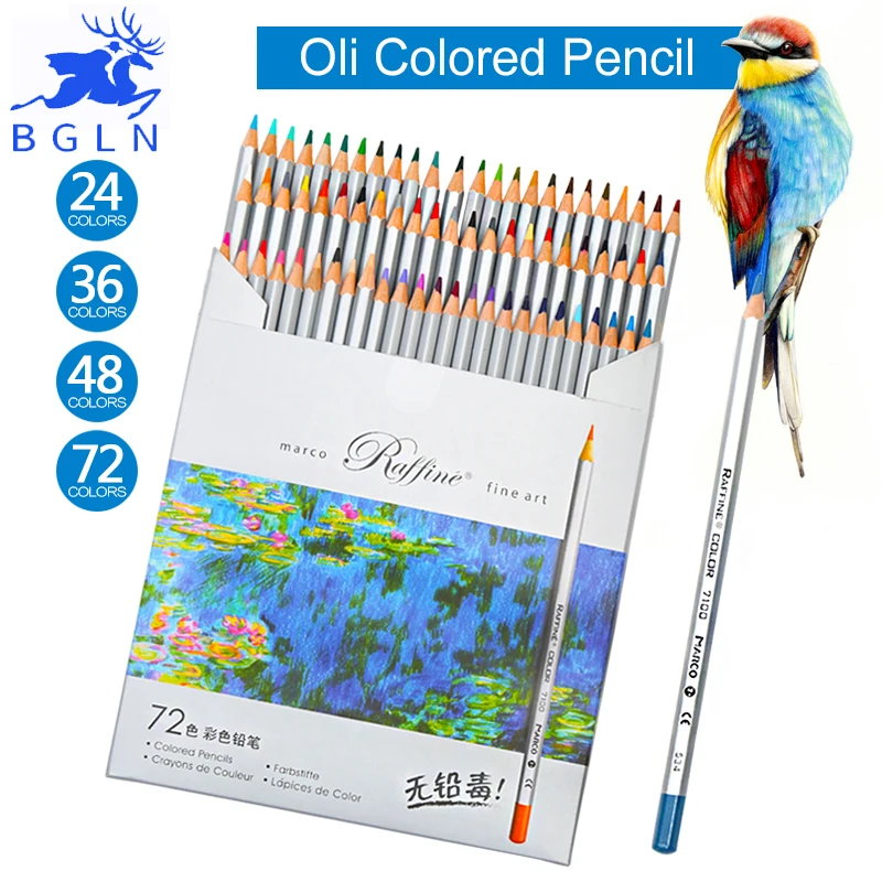 Kopen Marco 72 stks Kleur Potlood Schilderij Set lapis de cor Niet giftig loodvrij Vette Gekleurde Potlood Schrijven pen Kantoor amp; School Supplies