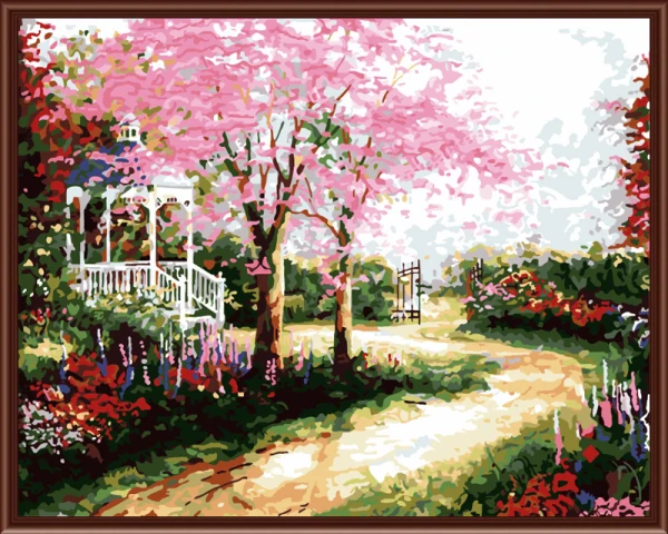 

Frameless Picture On Wall Acrylic Painting By Numbers On Canvas Picture Abstract Drawing Unique Gift Coloring Beautiful road