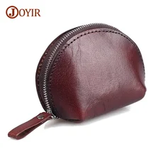 JOYIR брендовые Модные женские портмоне из натуральной кожи женские маленькие женские кошелек портмоне на молнии Карманный мешочек с монеткой для ключей