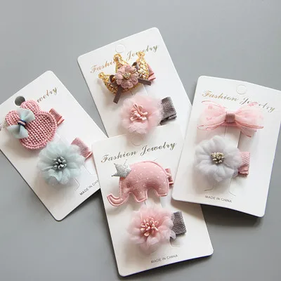 

Children's Hair Clip jewelry wholesale baby safety hairpin cute suit girl Hair Jewelry Hair Pins BF003