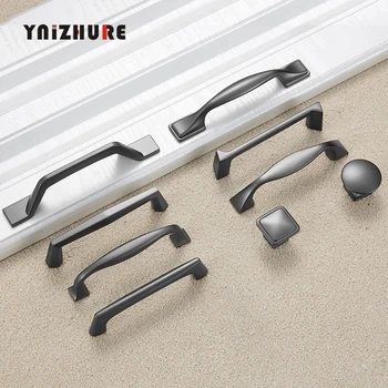 Zinc Alloy Pearl Gray Cabinet Handles Drawer Knobs Kitchen Cupboard Door Pulls Fashion Furniture Handle Cabinet Hardware