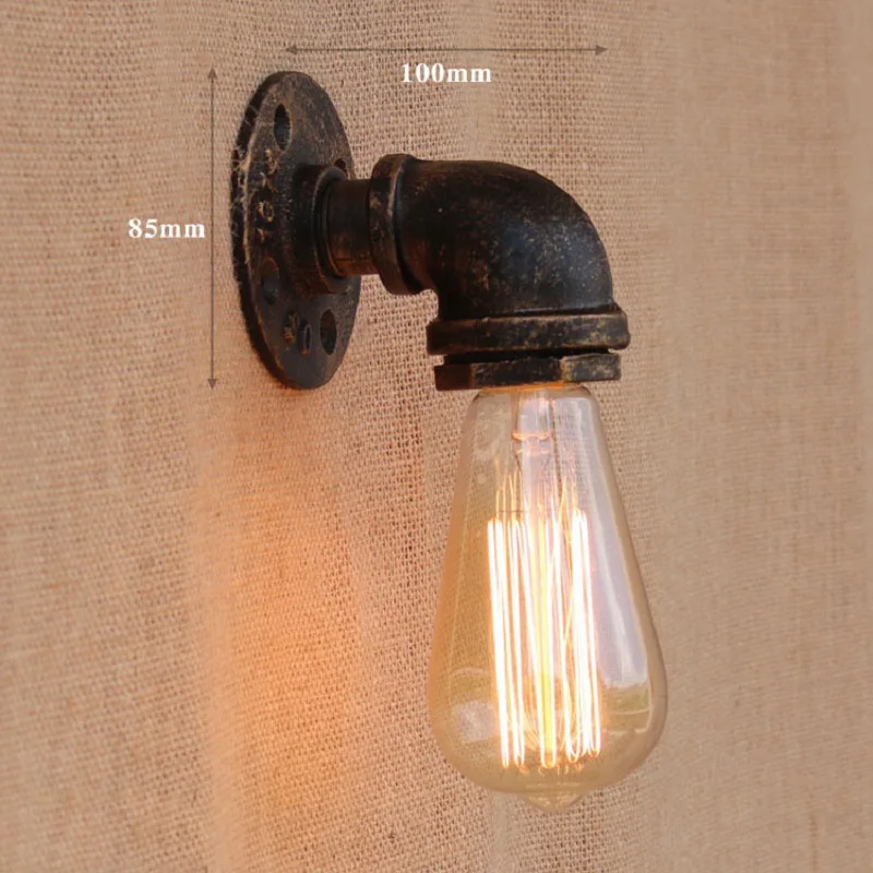 Lâmpada de parede industrial retro, lâmpadas vintage
