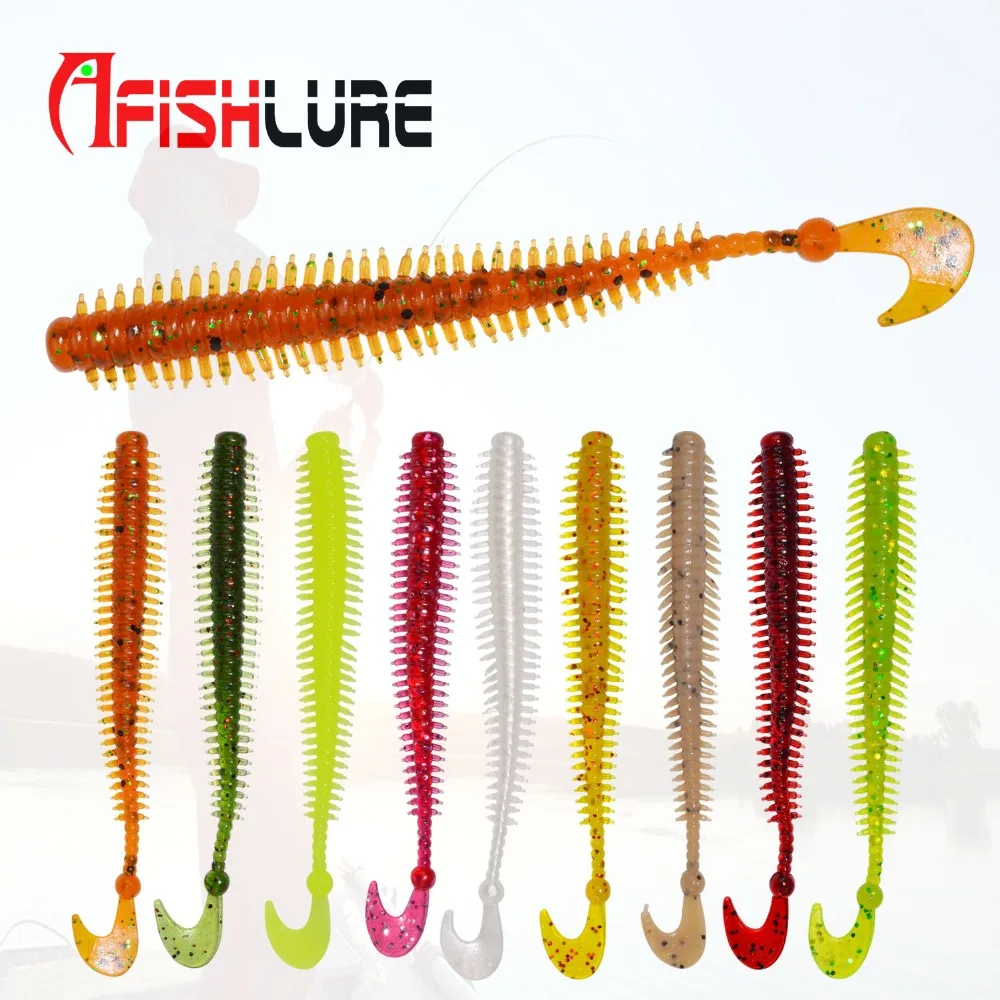 10 шт./лот Afishlure приманка в виде морских червей 90 мм 1 6 г мягкие рыболовные приманки