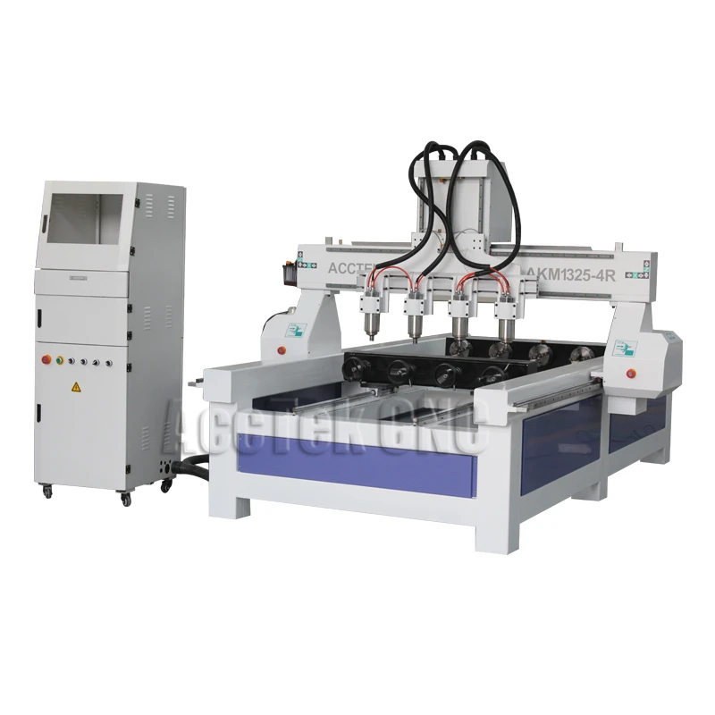 Многошпиндельный деревообрабатывающий станок 3d резьба по дереву cnc 1325 с 4 осевым