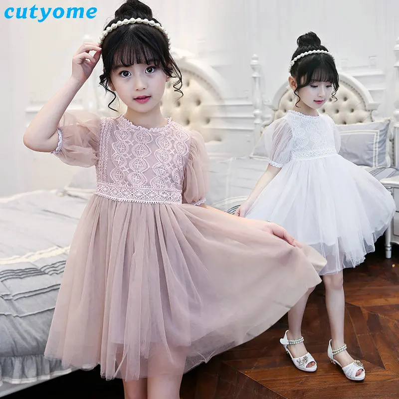

Cutyome 2017 Baby Kids Girl Princess Dresses Lace Evening Party Dress For Toddler Children Girls Birthday Clothing