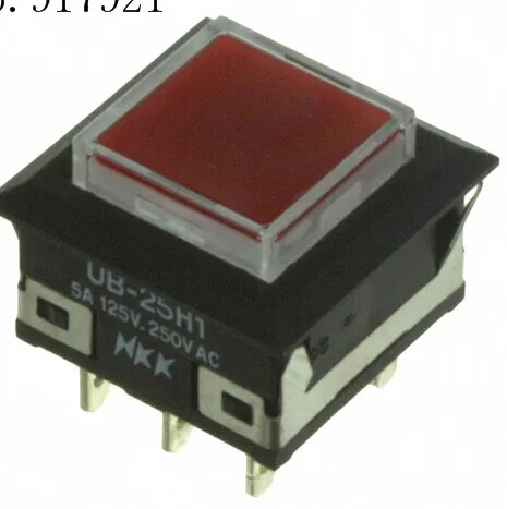 

[ZOB] UB25KKW015C-JC imported from Japan nkk day open mini-UB-25H1 illuminated push button switch --5PCS/LOT