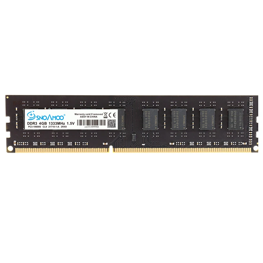 SNOAMOO Новый настольный ПК DDR3 4 Гб 1333/1600 МГц PC3 12800S память 240pin DIMM для Intel компьютера