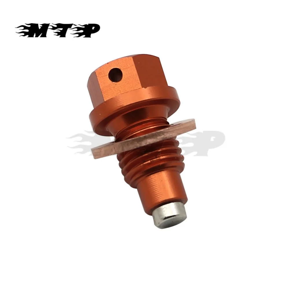 Orange CNC Billet Engine Oil Drain Plug Bolt For KTM ATV SX XC