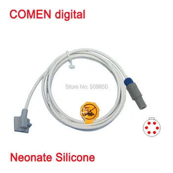 

Compatible Comen Digital STAR8000E STAR8000H lemo 6pin connector reusable spo2 sensor neonatal silicon soft sensor pulse probe