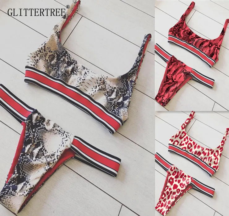 

Bikini Swimwear Women Swimsuit 2019 Leopard Brazilian Bikini Set Push Up Bathing Suit Female Summer Beach Wear Biquini