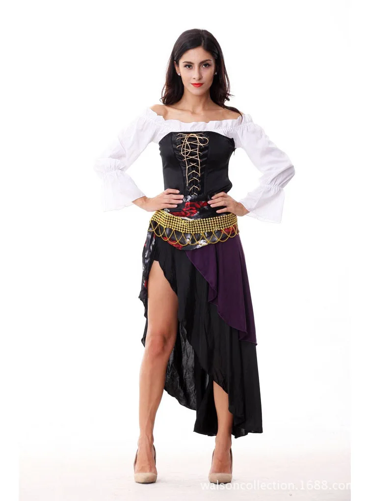 New Sexy Halloween Costume Women Helloween Make Up Party Dress Native