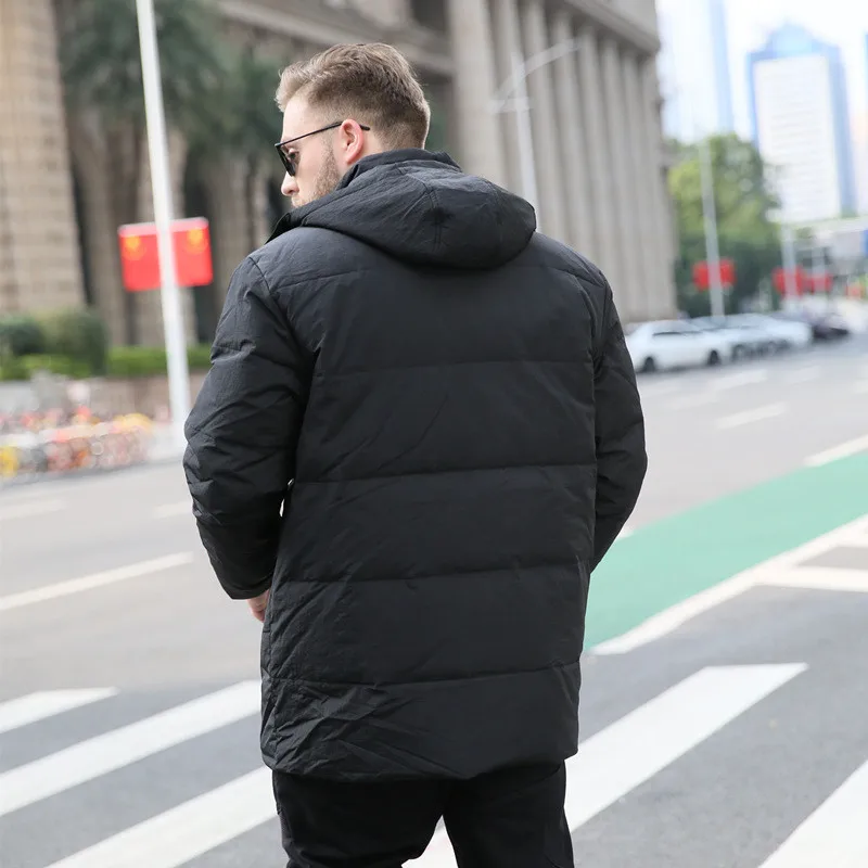 Мужская зимняя куртка большого размера XL 7XL 8XL 9XL 10XL парка с капюшоном теплая