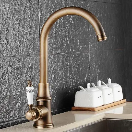 Best Price Free Shipping kitchen faucet antique water tap hot and cold water mixer luxury basin sink mixer tap wash basin faucet 