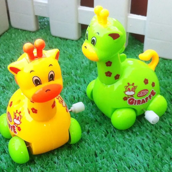 Винтажные игрушки Забавный Заводной игрушки для мальчиков Жираф дизайн с часовым механизмом игрушка Рождественский подарок для детей танцующий робот