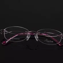 Чистые титановые Антикоррозийные Деловые женские очки без оправы для чтения прозрачные линзы для глаз женские очки аксессуары