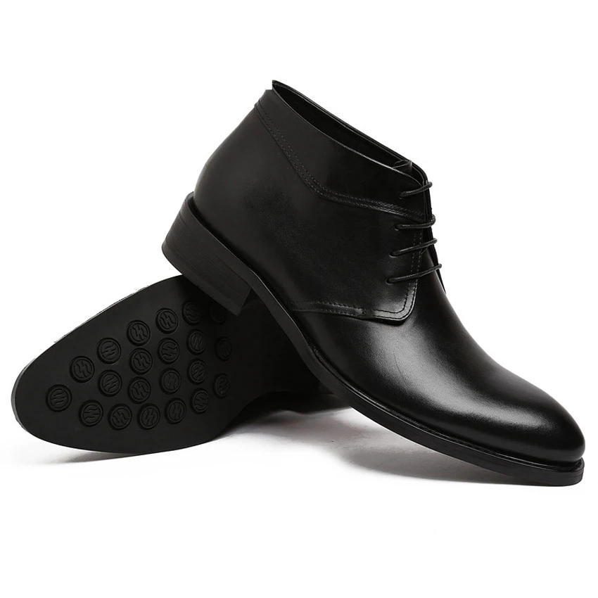 Мужские Ботильоны из натуральной кожи с круглым носком на шнуровке|shoes designer|shoes