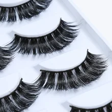Высококачественный норковый ресницы 3D норковые ресницы натуральные накладные ресницы 5 пар ручной работы Поддельные Наращивание ресниц для красоты макияж