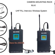 UHF PLL интервью Камера видеокамеры крепление Беспроводной микрофон Системы с петличный микрофон mj-6 Камера Беспроводной микрофон