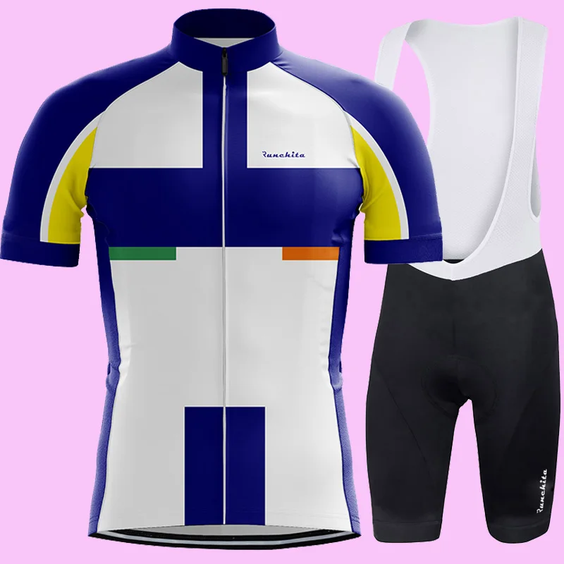 

Ropa Bicicleta de carretera 2019 RUNCHITA cycling clothing Summer short sleeve cycling suit Mens top and bottom bib shorts kits