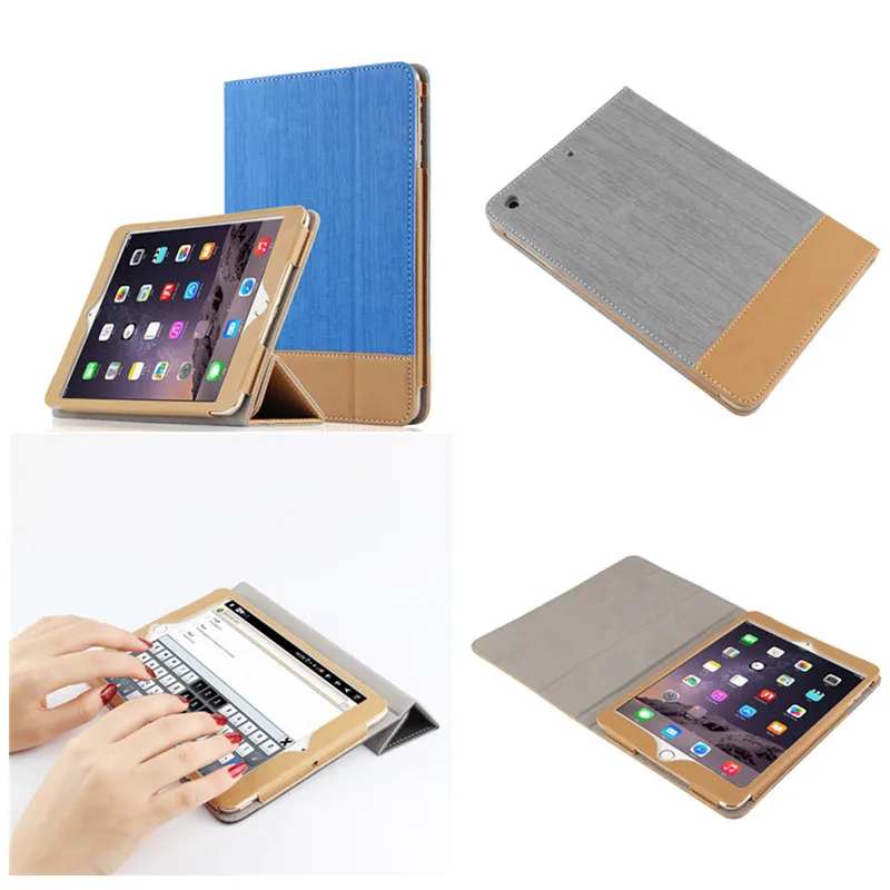 

SD Luxury Stitching PU Leather Book Case For iPad Air 1 Auto Wake-up Function Smart Cover For iPad Air1 Ipad5 Tablet+Film gift