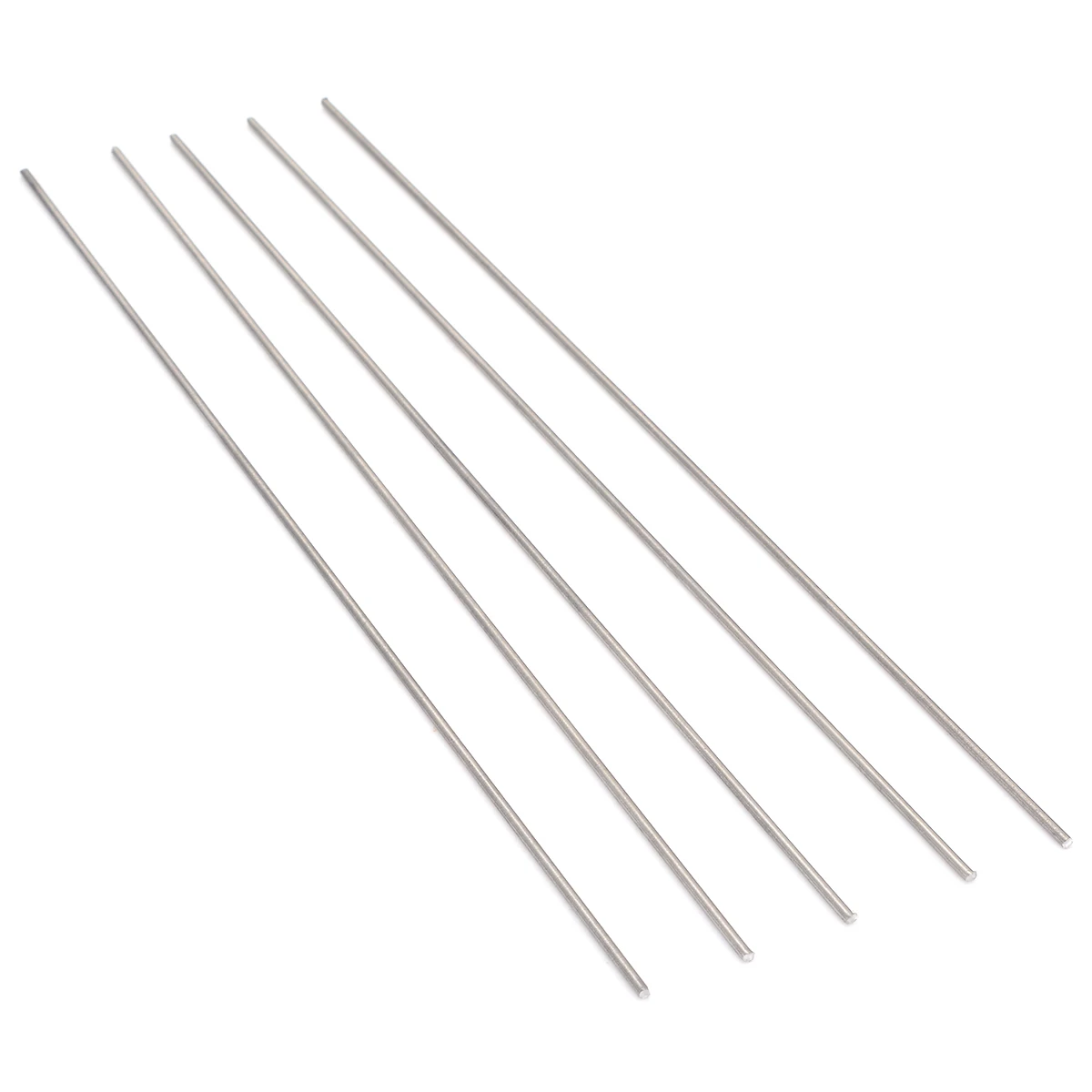 5pcs/Set Ti GR5 Metal Rod 2mm Diam Silver Rods High Strength Sticks Durable Accessories for Industry