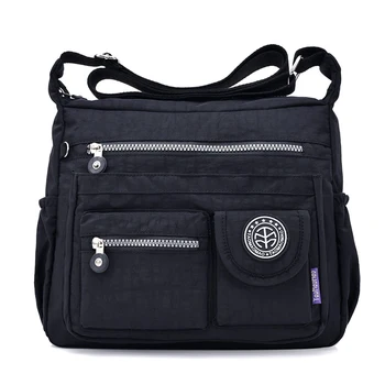 

New Light Weight Women's Shoulder Bag High Quality Vintage Nylon Messenger Bag Japan Style Cool Women Waterproof soft Handbag