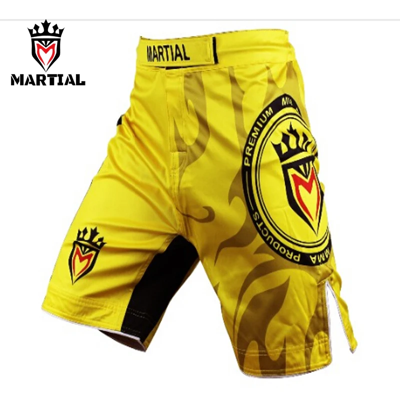 Online Martial Pantalones cortos MMa hombres Tailandia ropa lucha pantalones cortos muay thai pantalones cortos bjj combate troncos