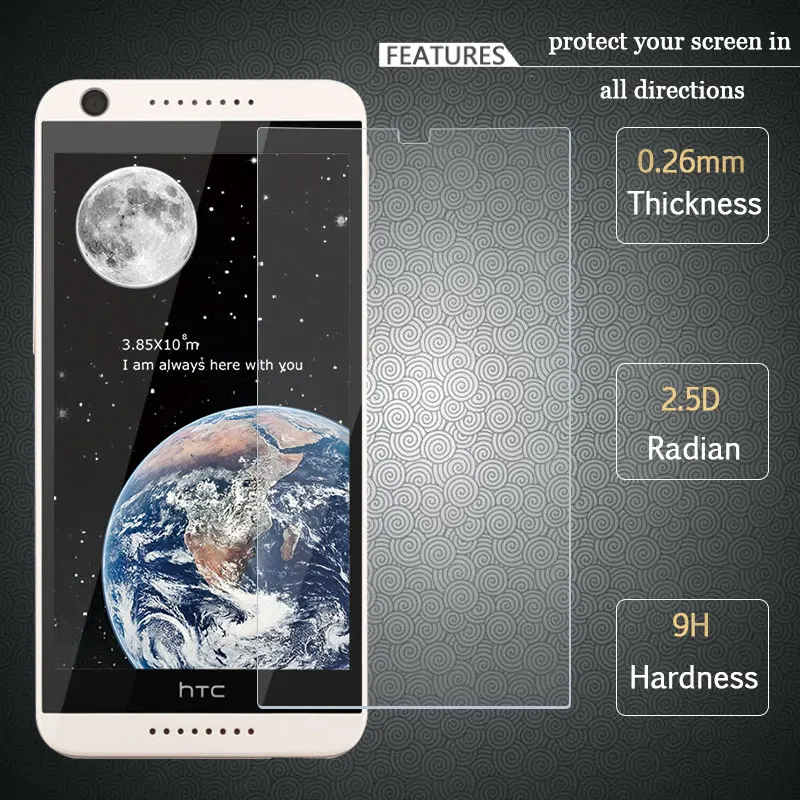 

For HTC Desire 626 Tempered Glass 2.5D 9H 0.3mm High Quality Screen Protector Protective Film For HTC Desire 626 626G 626S 5.0"
