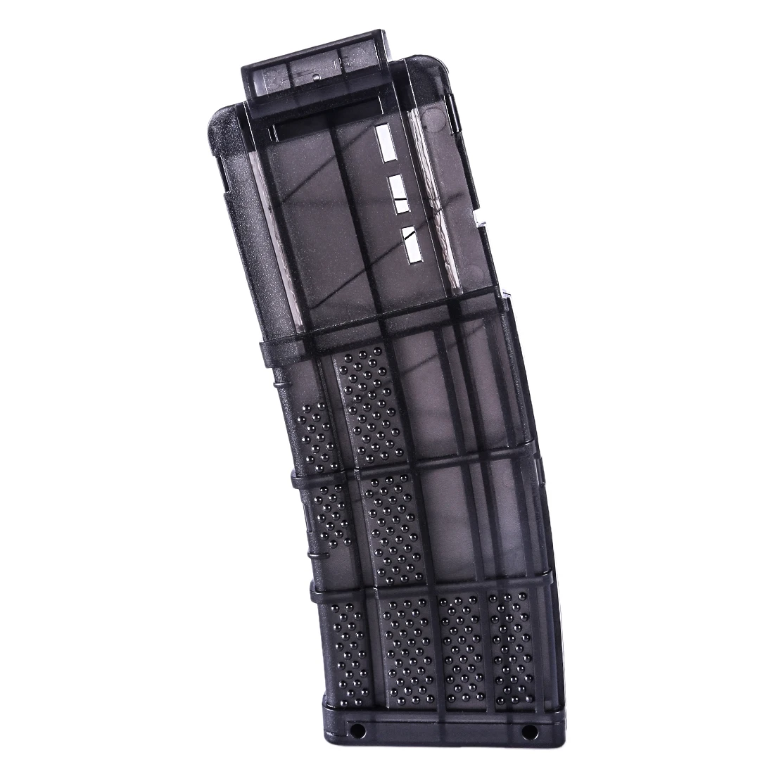 

2 Color 1 Pcs Injection Molding 15 Rounds Universal Magazine For Outdoor Game Soft Bullet Clips - Transparent Black/Orange